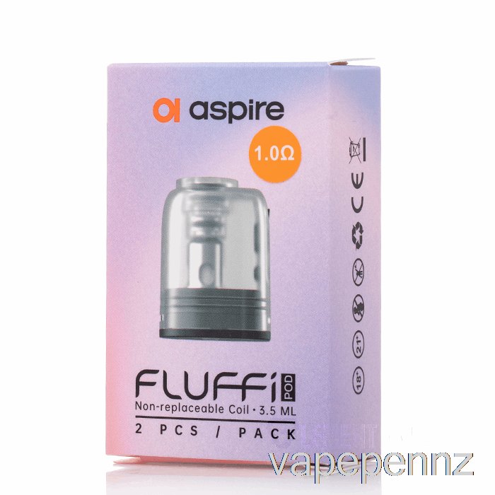 Aspire Fluffi Replacement Pods 1.0ohm Fluffi Pods VAPE NZ